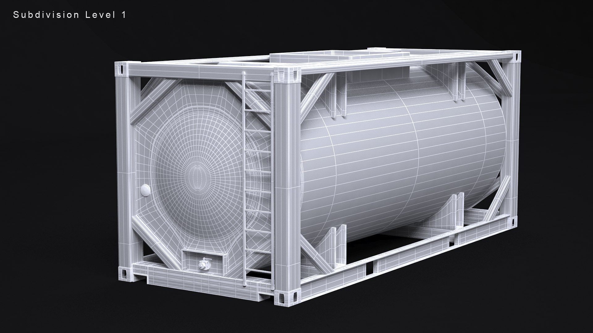 3D iso tank container model - TurboSquid 1552237