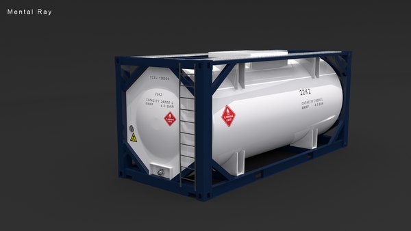 3D iso tank container model - TurboSquid 1552237