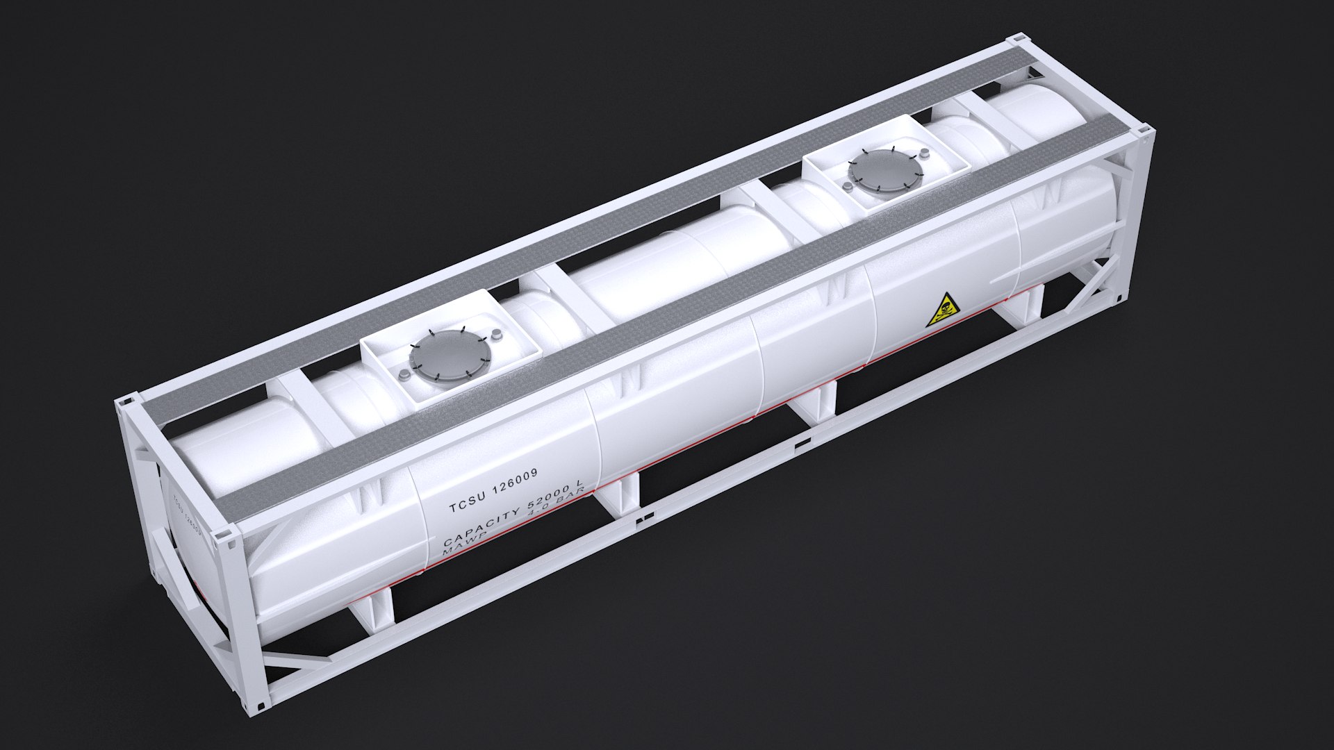 3D iso tank container model - TurboSquid 1552237
