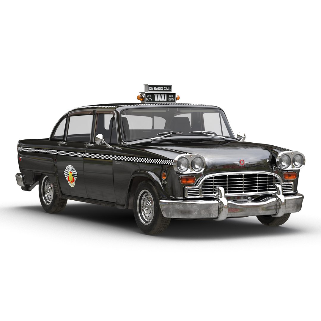 Checker Cab 3D model preview