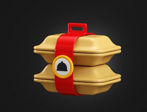 3D Takeout Food Container