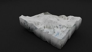 3D Baltoro Kangri model
