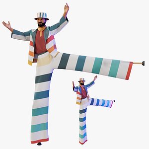 3D Stilt Walker 3D Model model