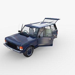 3D model rover range rhd interior