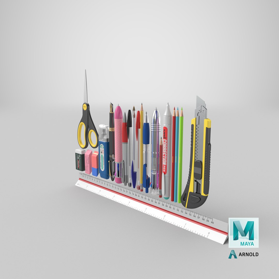 School Supplies Collection model https://p.turbosquid.com/ts-thumb/Ln/xfaJA1/VM/stemcell_maya_arnold_render/png/1639637239/1920x1080/fit_q87/f9a3b7b7219a80c7ab6f890eed5fa0ad06e8f1c9/stemcell_maya_arnold_render.jpg