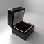 Caja grande de madera para anillos