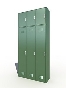 3d lockers cabinet model