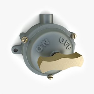 3d 3ds vintage industrial switch 06