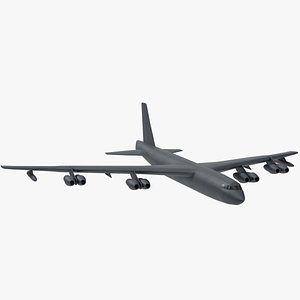 3d model b-52 stratofortress