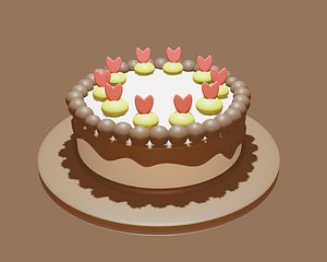 A Birthday Cake 3D model