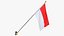 Indonesia Cloth Flag Wall Mount Animated Loop