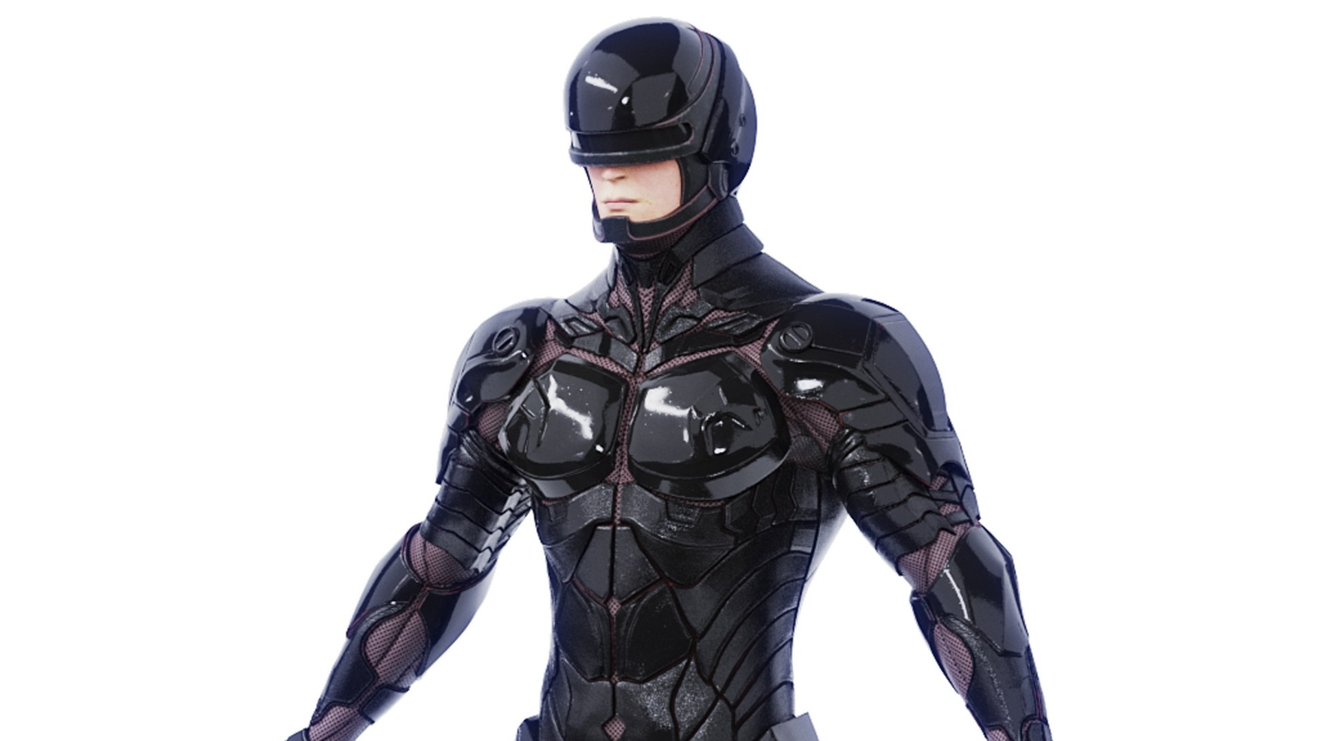 Concept Futuristic Soldier In Black Armor 3D Model - TurboSquid 2254982, image size:1920x1080