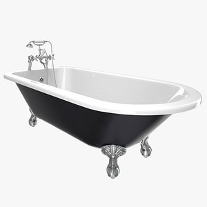 3d vintage bathtub essex iron