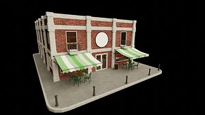 coffee shop 3D model