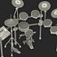 obj electronic drum kit generic