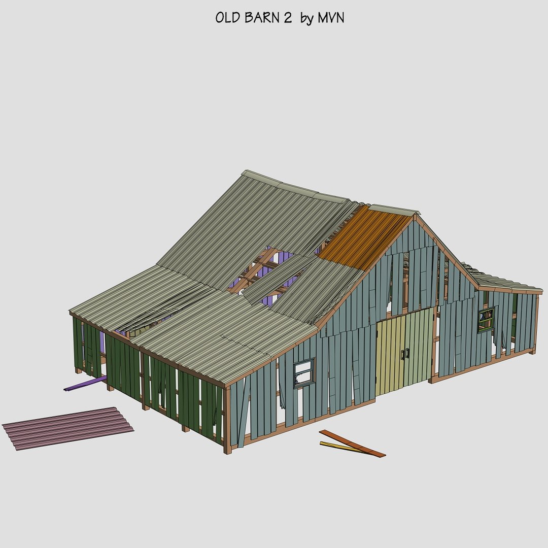 Old Barn 3d Model