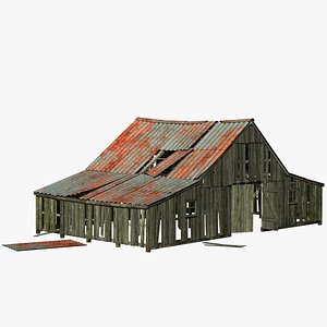 old barn 3d model