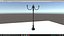 3D street lamp sketchup blender