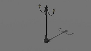 3D street lamp sketchup blender