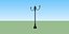 3D street lamp sketchup blender