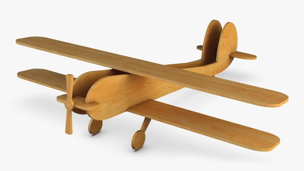 Toy plane wooden top