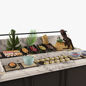 Sushi food 3d model 3D model
