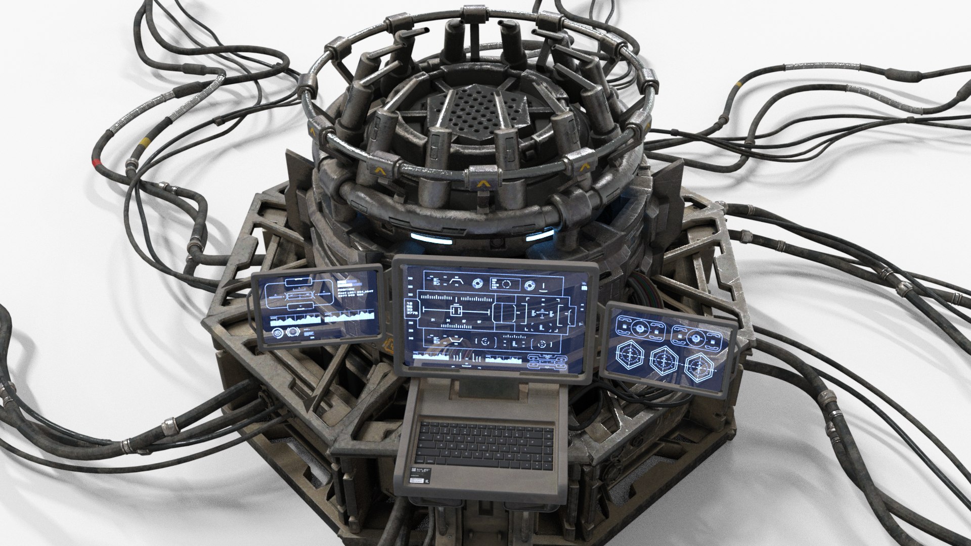 3D Nuclear Reactor Low-poly 3D Model - TurboSquid 2353363