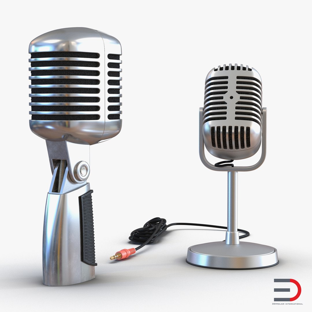 Classic Studio Microphones Collection 3D model preview