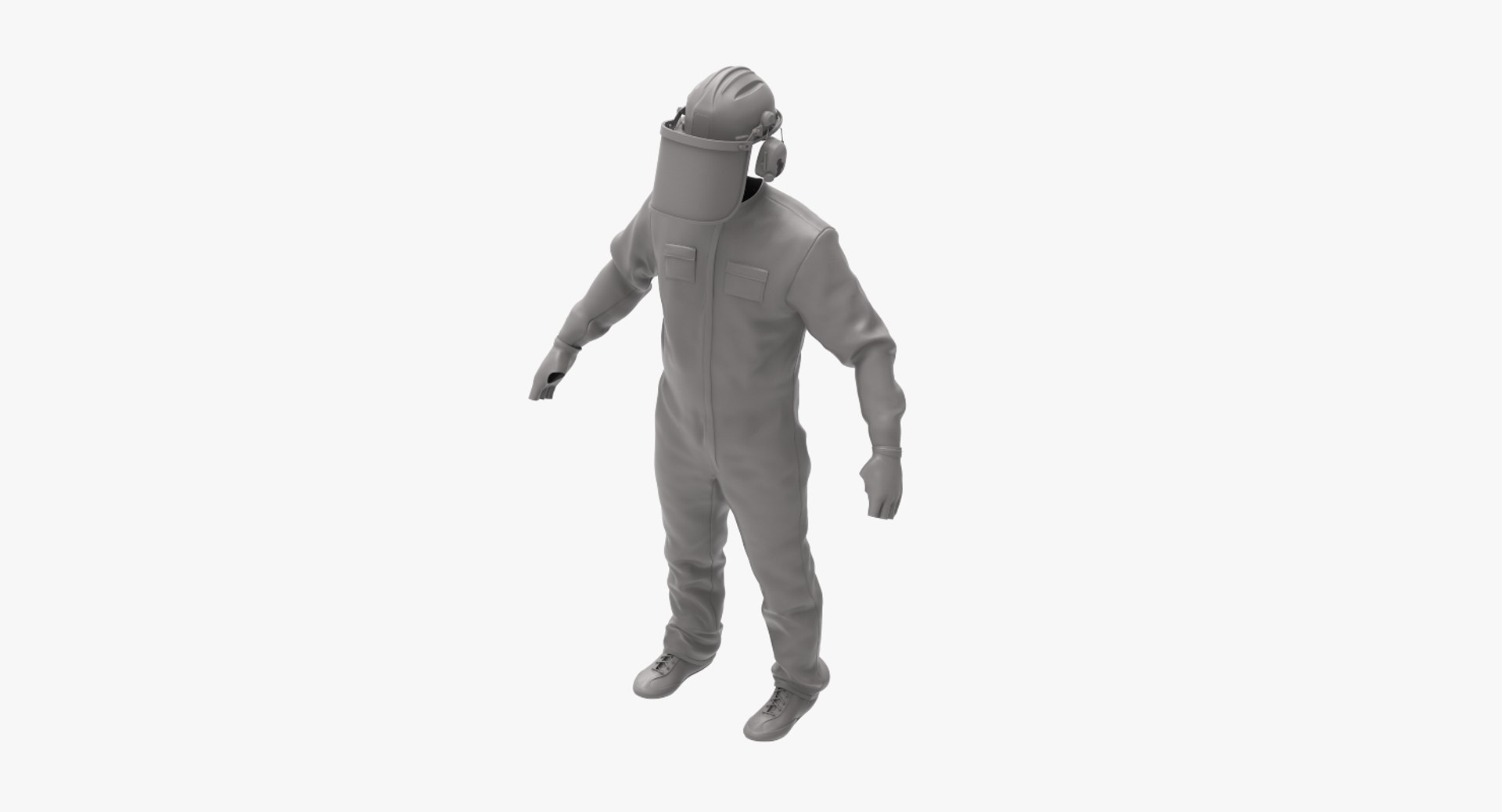 Overall Worker Uniforms Apparel 3D - TurboSquid 1409699