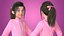 3D Cartoon Girl Collection model