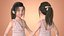 3D Cartoon Girl Collection model