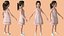 3D Cartoon Girl Collection model