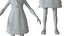 3D Cartoon Girl Collection model