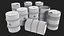 3D Old Barrels Game Ready model