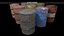 3D Old Barrels Game Ready model