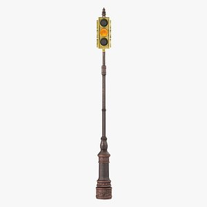 3d model traffic light