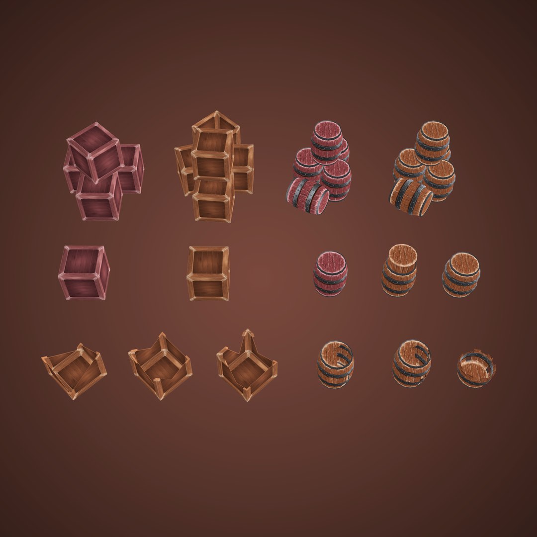 3D model Stylized props wood box and barrels pack model https://p.turbosquid.com/ts-thumb/Lo/zQRFWq/HB/3/png/1660327648/1920x1080/fit_q87/8bc47c580b83655d668540c02b6c6fce2653596e/3.jpg