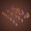 Stylized props wood box and barrels pack model