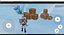 Stylized props wood box and barrels pack model