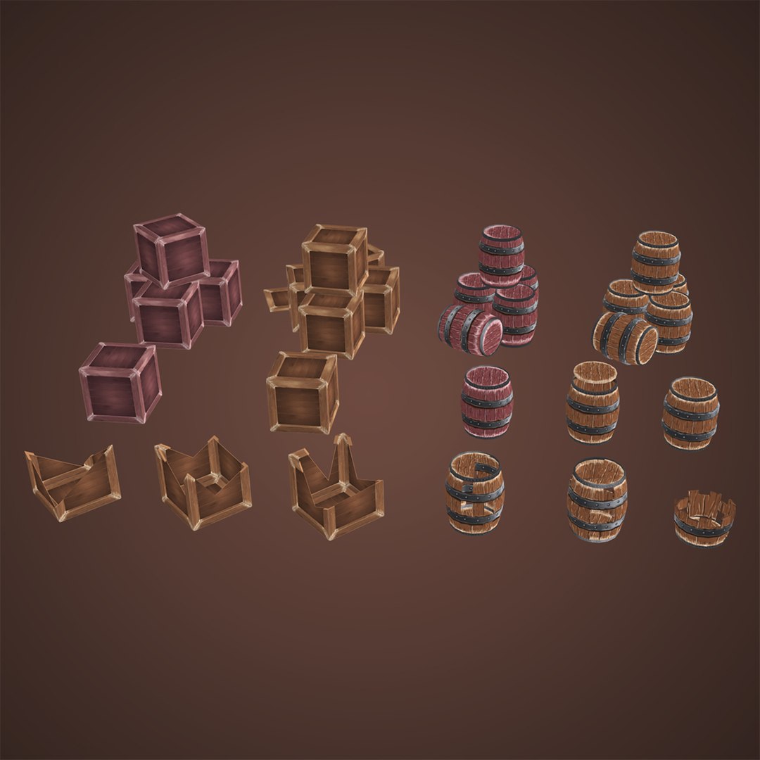 3D model Stylized props wood box and barrels pack model https://p.turbosquid.com/ts-thumb/Lo/zQRFWq/d9/imagename07/jpg/1660331596/1920x1080/fit_q87/2c91a9004c932c8e04f6cfbacbe236d76972db55/imagename07.jpg