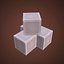 Stylized props wood box and barrels pack model