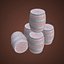 Stylized props wood box and barrels pack model