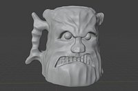 Angry Troll Ceramic Norsk Mug