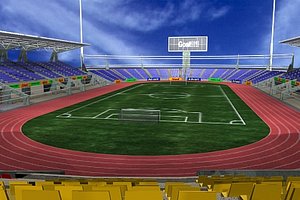 soccer football stadium 3d model