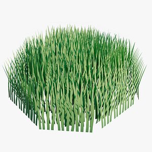 3D grass nature plant model