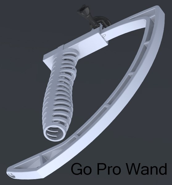 3d model of gopro balance wand