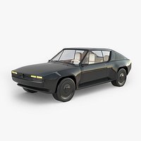 Renault R17 restomod electric car