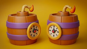 Stylized bomb for Games