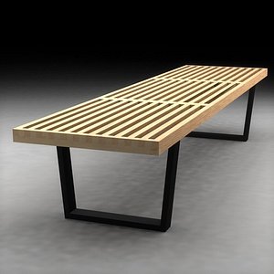 3d model george nelson bench