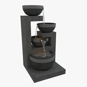 3D fountain modeled